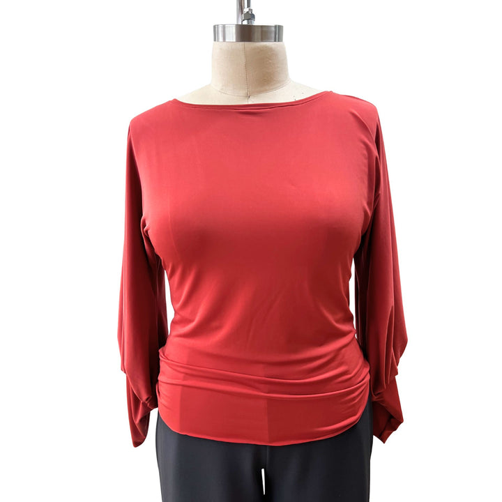 Kara Dolman Drama Sleeve Top | Grey Out