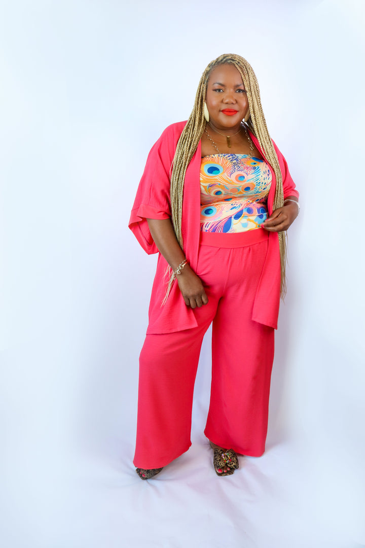 Penelope Palazzo Pant  |Coral