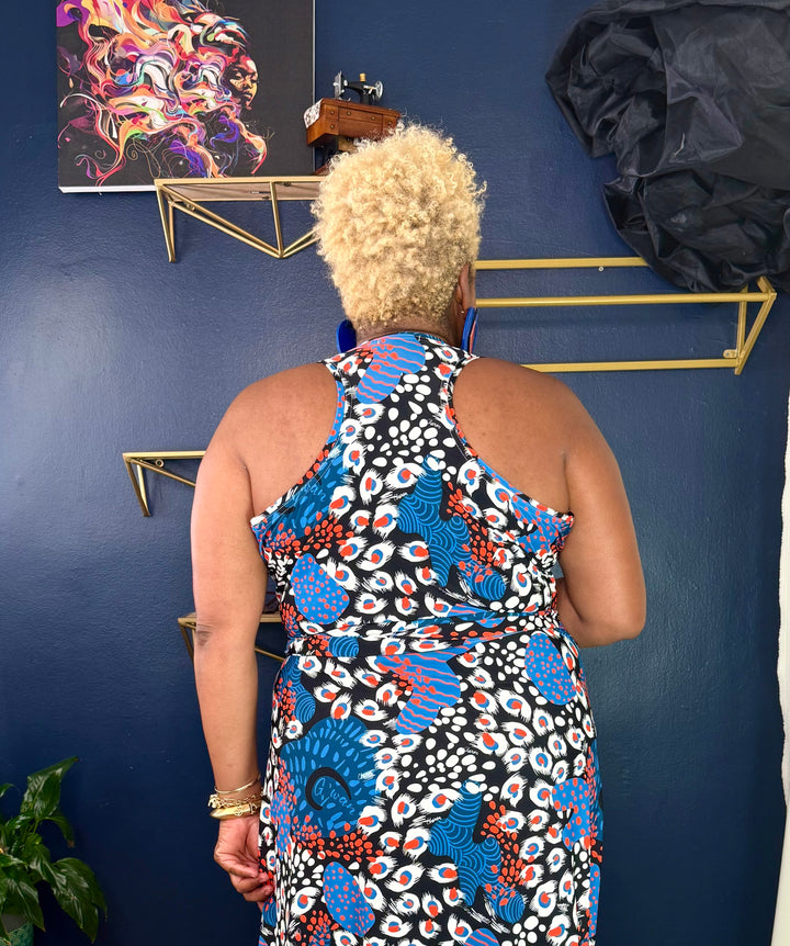 Stella Maxi  Dress |  Enchanted Leopard | Riviera Combo