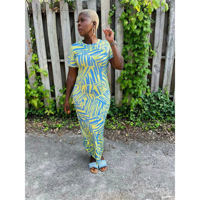 Nobo Crew Neck Frock | Illusion