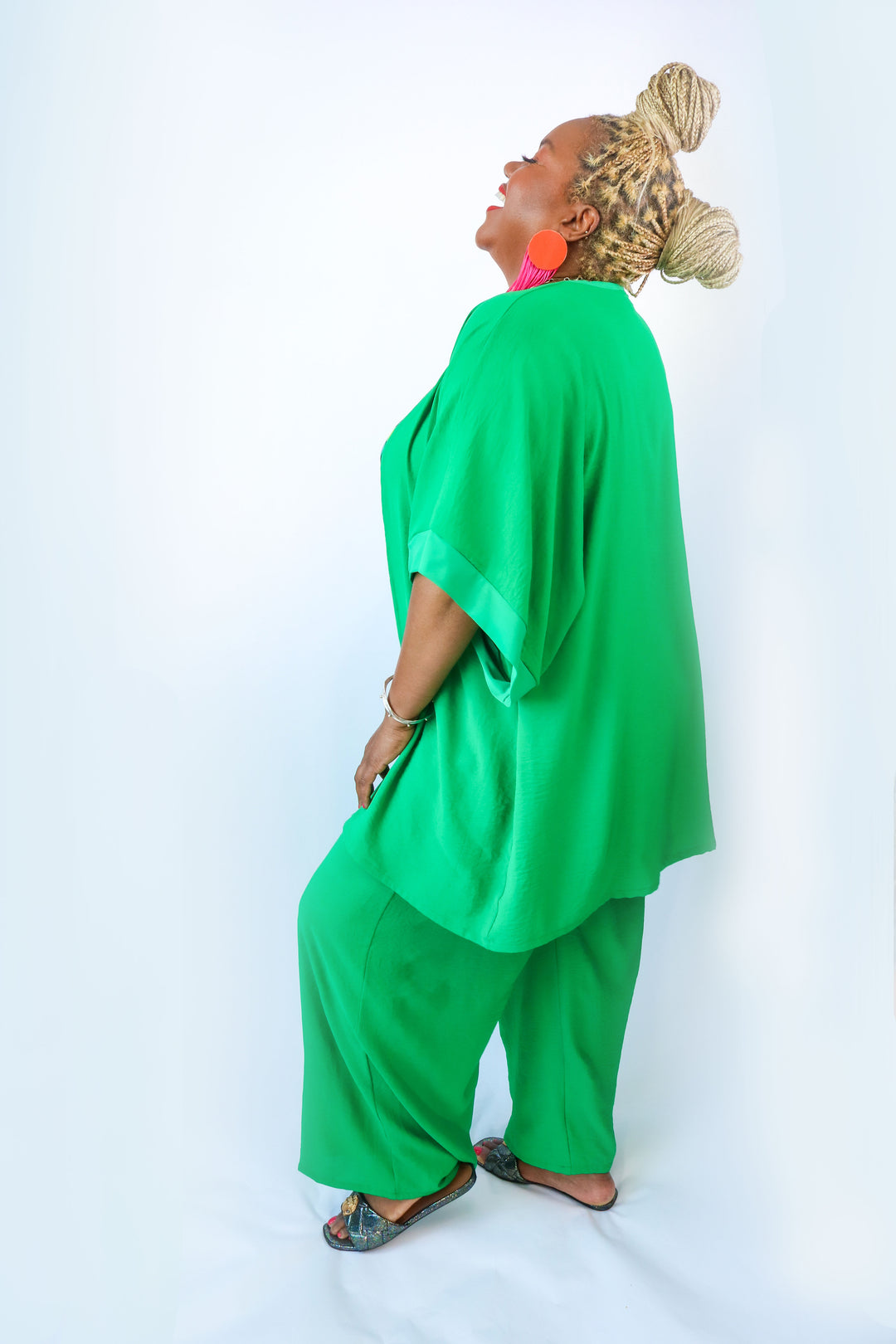 Penelope Palazzo Pant  |Kelly Green