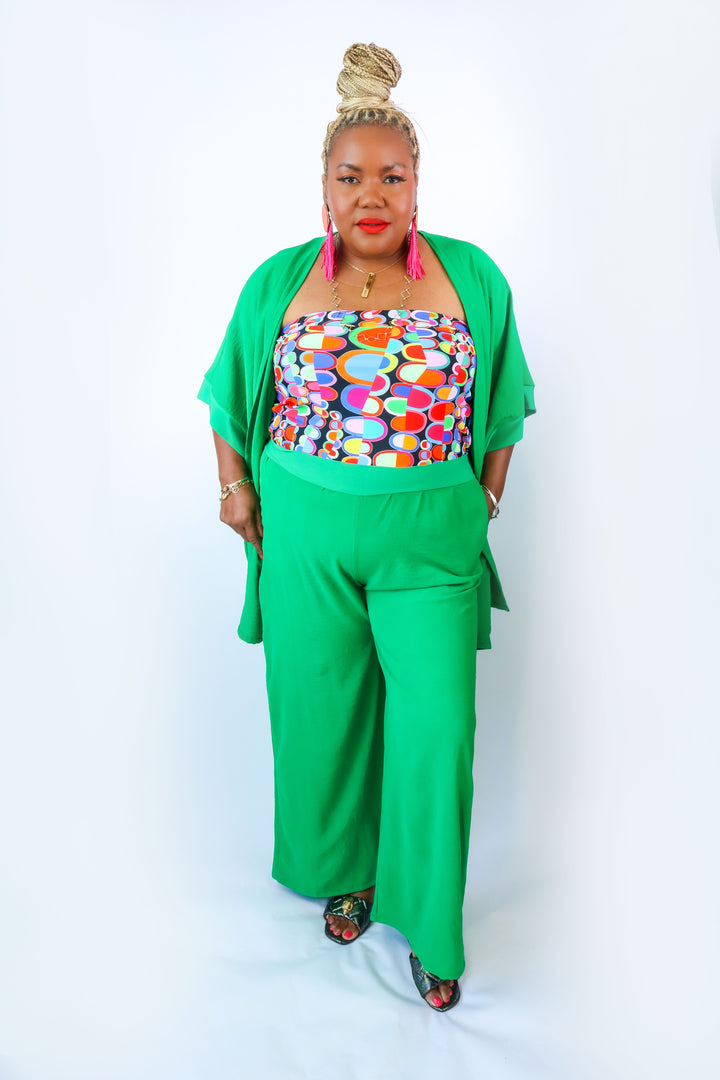 Penelope Palazzo Pant  |Kelly Green