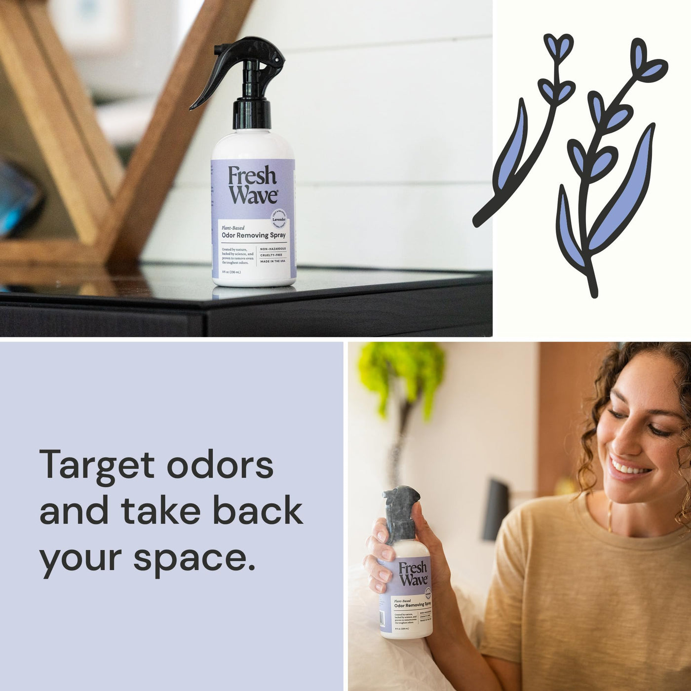 Fresh Wave Lavender Odor Removing Spray, 8 fl. oz.