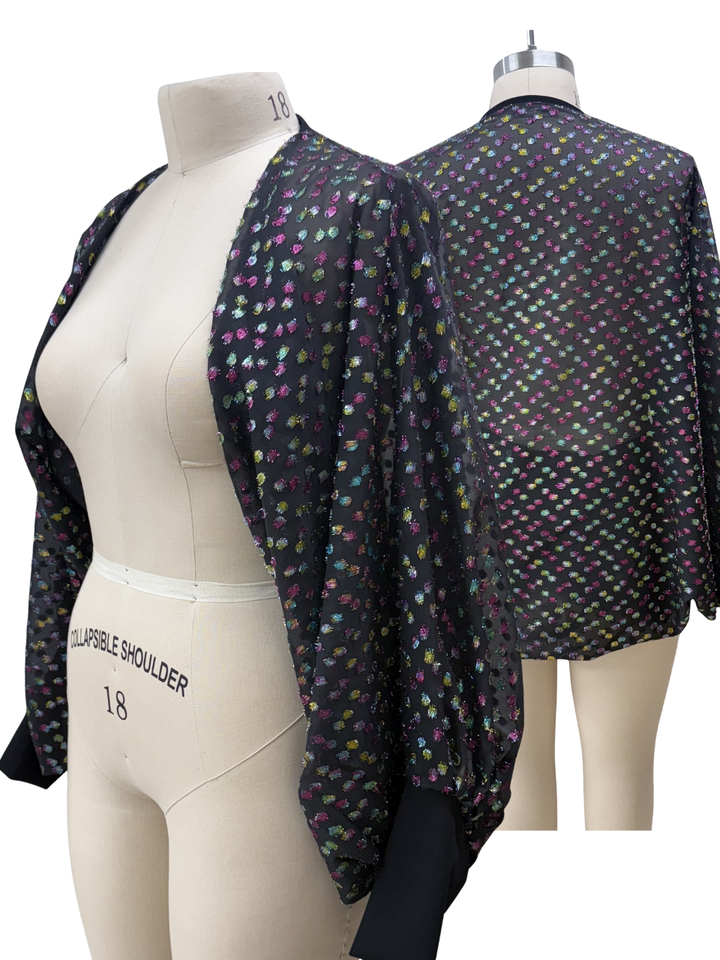 Ocean Drama Sleeve Cocoon  | Disco Polka Dot