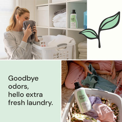 Fresh Wave Odor Removing Laundry Booster, 24 fl. Oz. | Laundry Scent Booster | Safer Odor Relief | Natural Plant-Based Odor Eliminator | Pet Bedding, Activewear, Blankets, Clothes & Fabrics