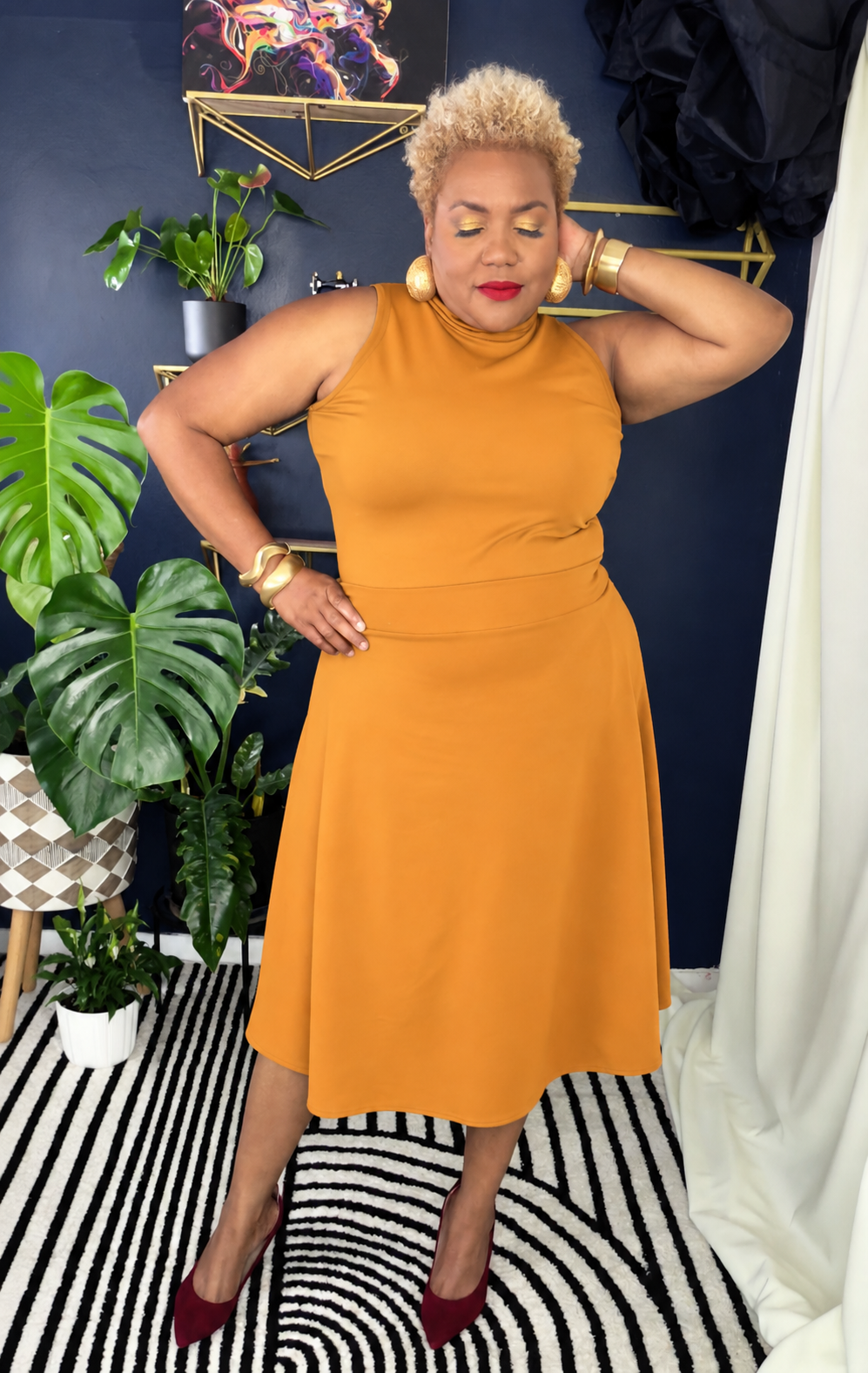 Flounce A-line Skirt  | Afterglow