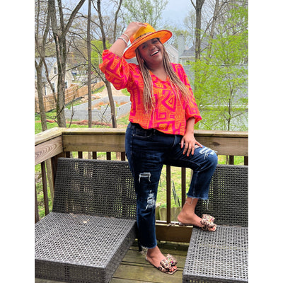 Terry Ballon Sleeve Top |Zulu - G'wan by Charon