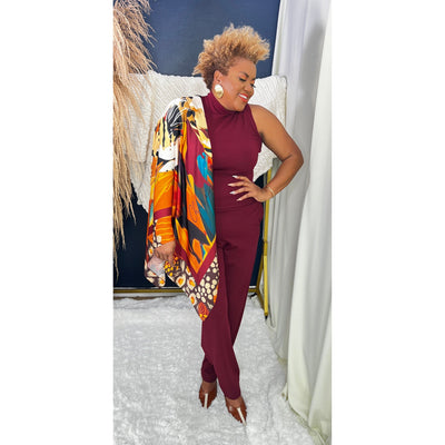 Adele Sleeve Less Mock Neck |Enchanted Leopard Chestnut - G'wan by Charon