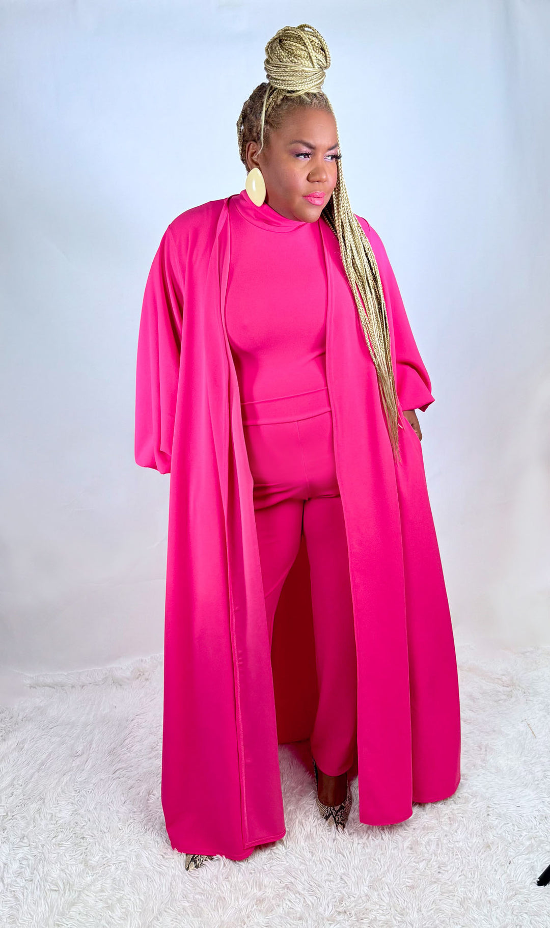 Adele Sleeveless Mock Neck | Rumble Collection| Pink Lady
