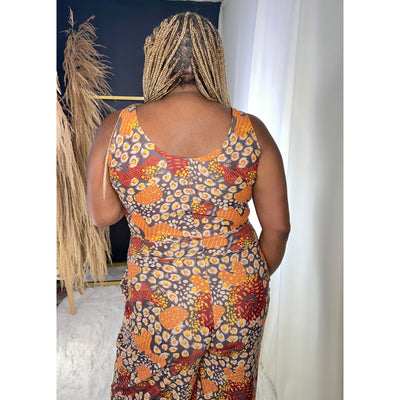 Fin Tank Top |  Enchanted Leopard Chestnut - G'wan by Charon