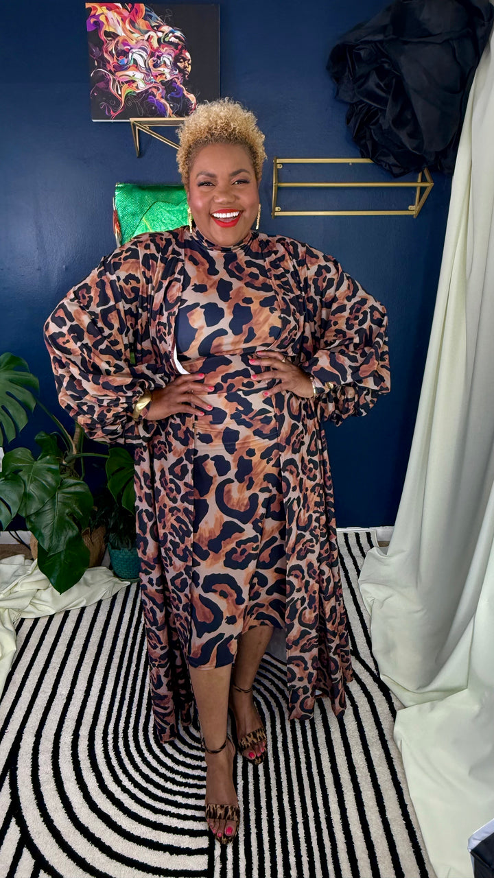 Cova Duster | Untamed Leopard Collection