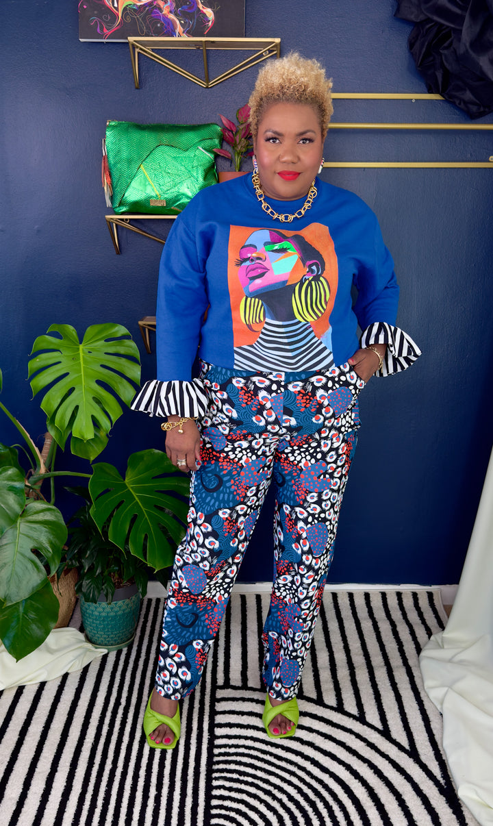 Payton Glam Sweatshirt |Royal