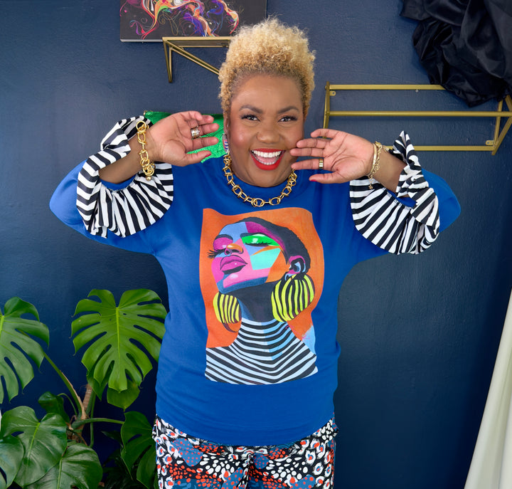 Payton Glam Sweatshirt |Royal