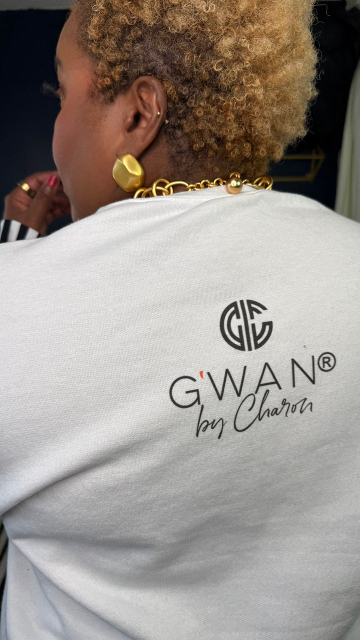 Payton Glam Sweatshirt |White