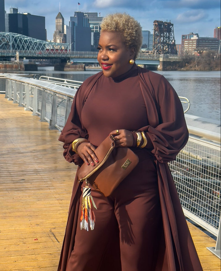 G'wan Flipper  Clutch |  Brownstone