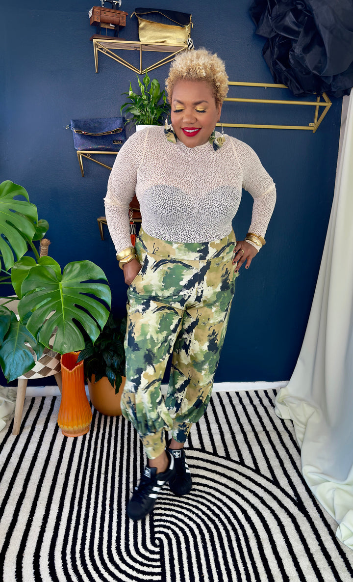 Billie Jean Glam Sweats | Monet Camo Collection