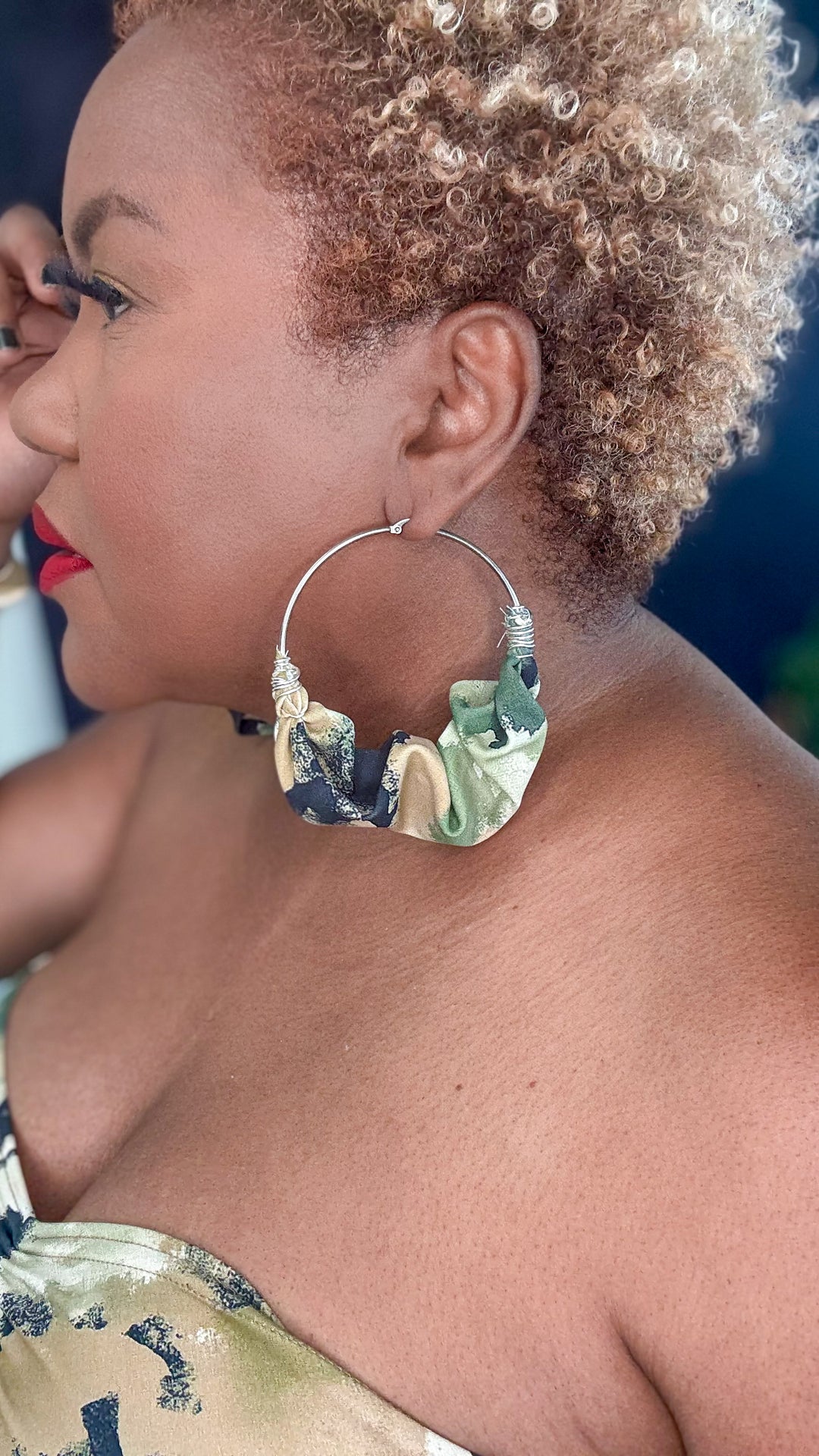 MC Lyte  Door Knockers | Monet Camo Collection