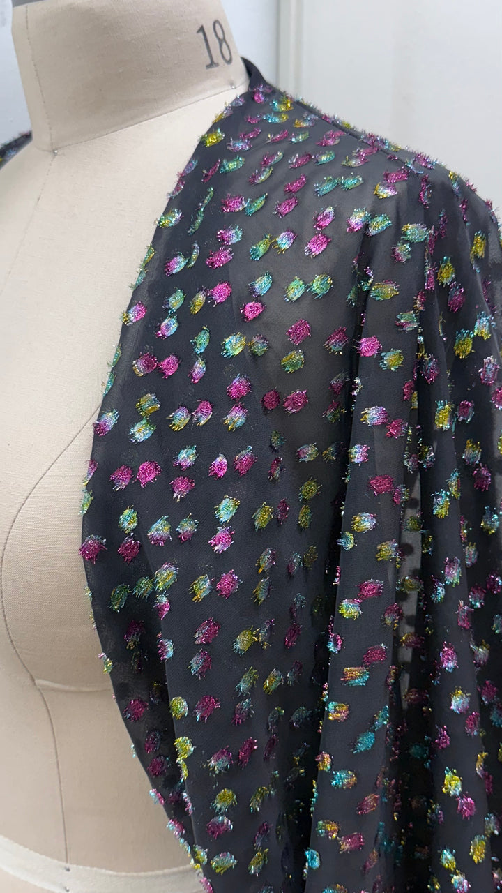 Ocean Drama Sleeve Cocoon  | Disco Polka Dot