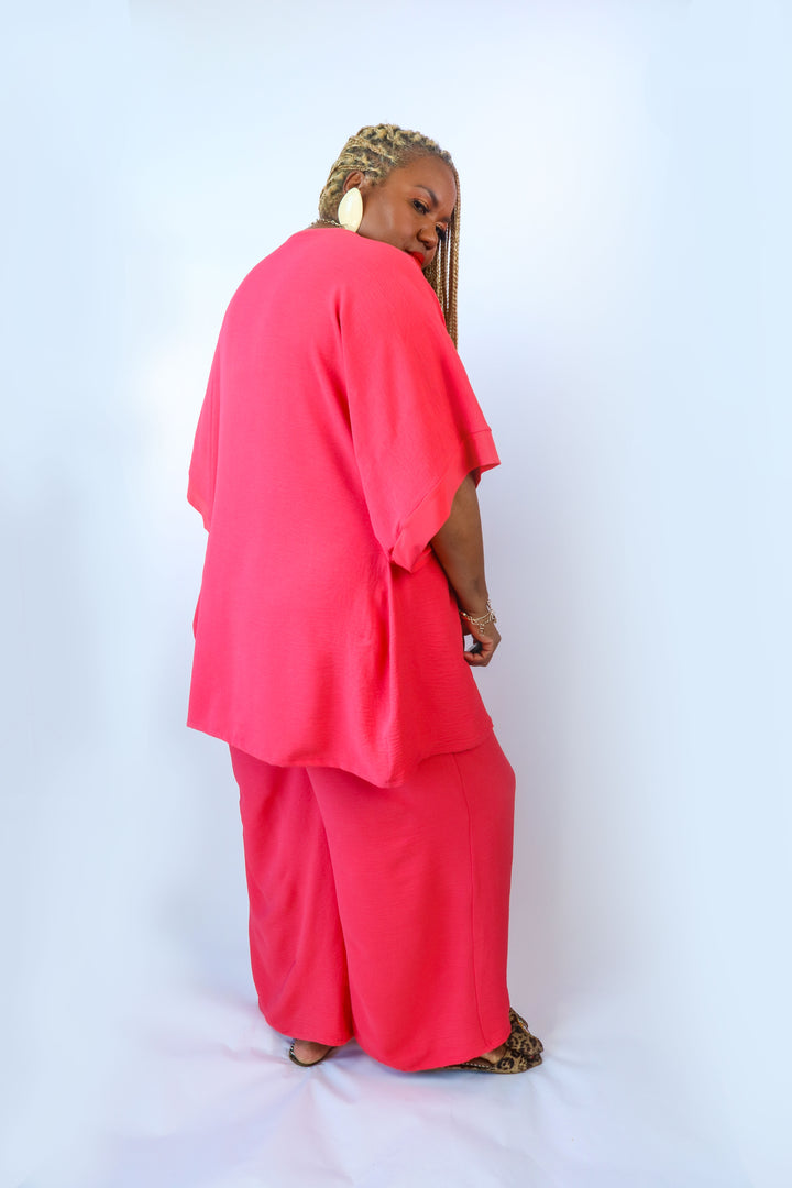 Penelope Palazzo Pant  |Coral