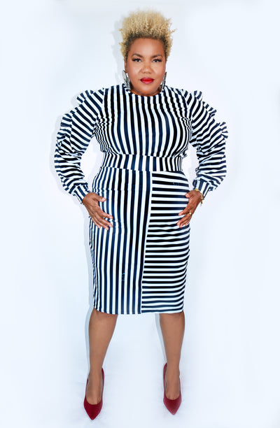 Tula Pencil Skirt | Icon Stripe Collection