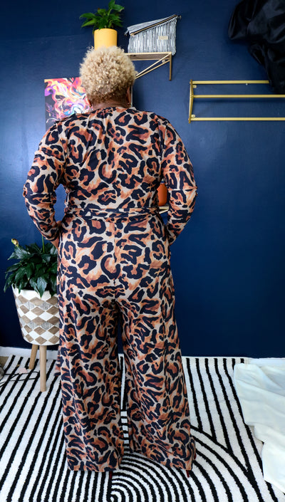 Remy Wrap Top Jumper  | Untamed Leopard