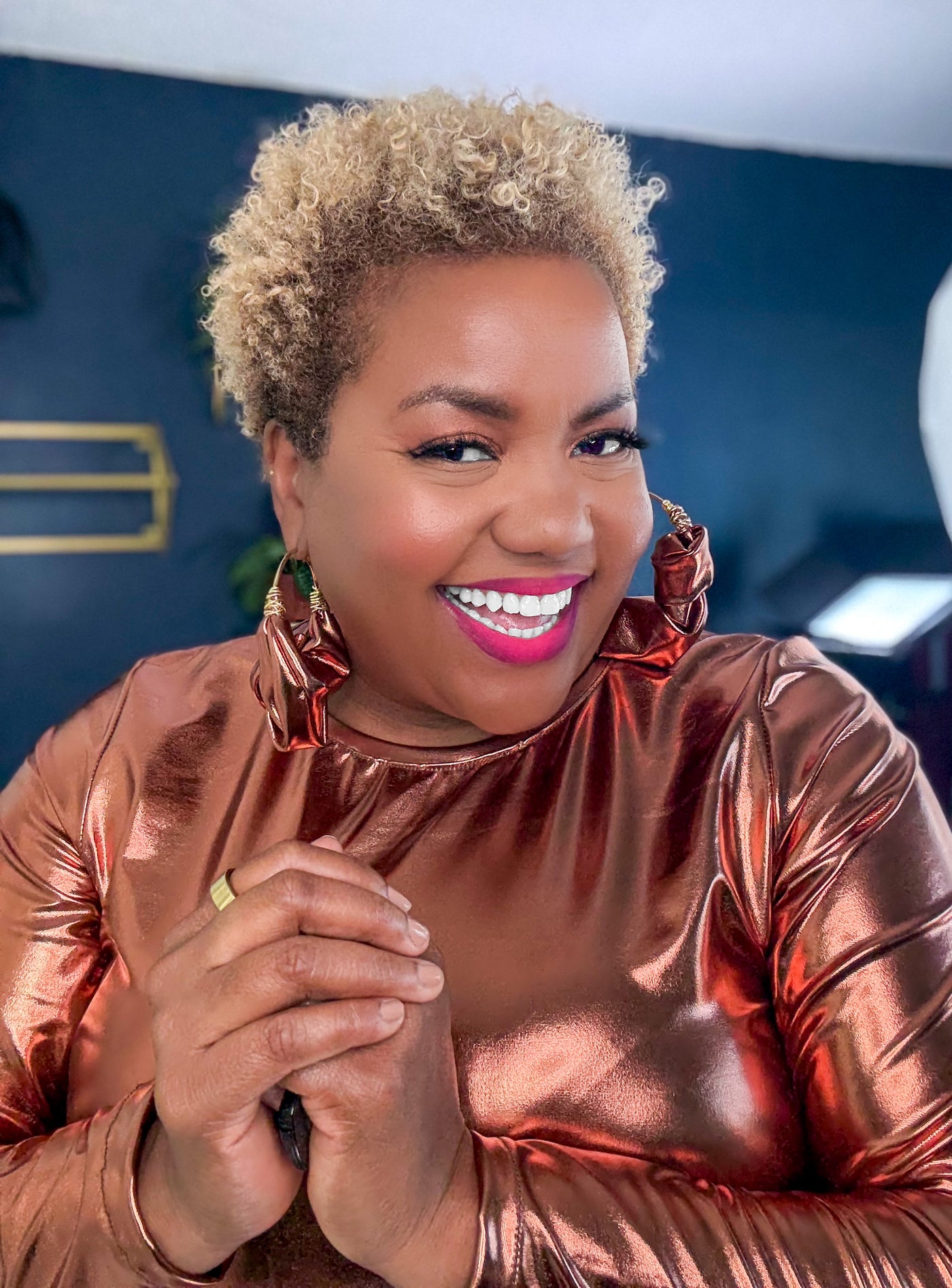 MC Lyte  Door Knockers | Untamed Leopard| Liquid Bronze