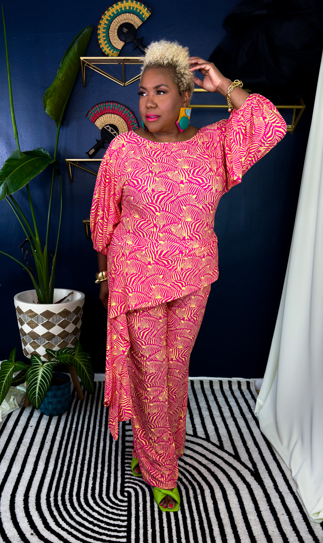 Jolene Peplum Pants | Serengeti Collection | Zanzibar