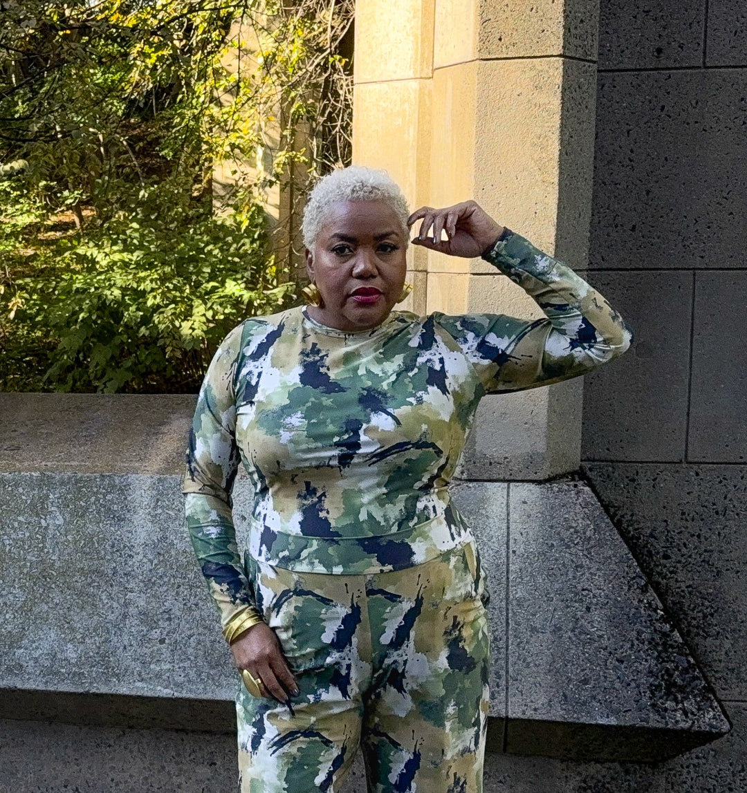 Nolan Crew Neck |  Monet Camo Collection