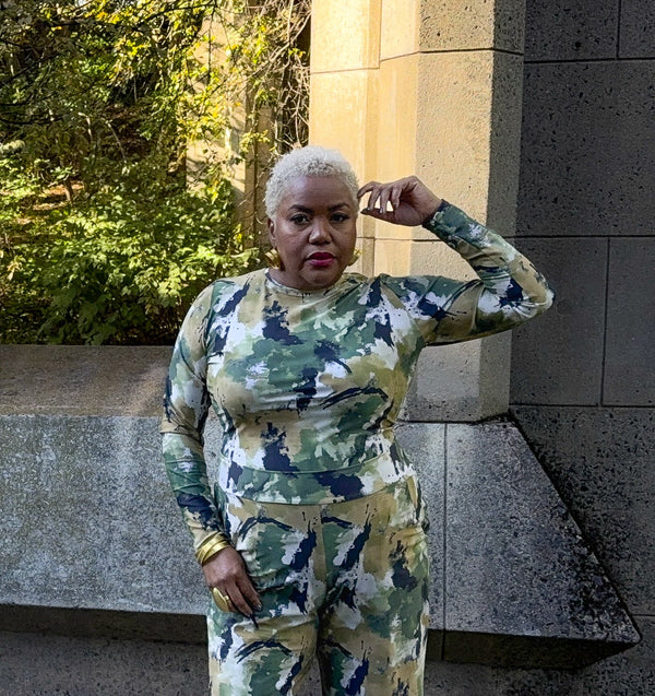 Nolan Crew Neck |  Monet Camo Collection