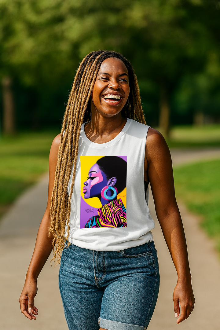 Crowned In Color | Radiant Glam Tank Tee