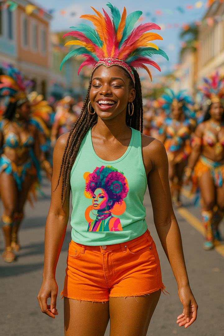 Solar Sista Glam Racerback Tee