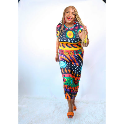 Nobo Crew Neck Frock | Pan African