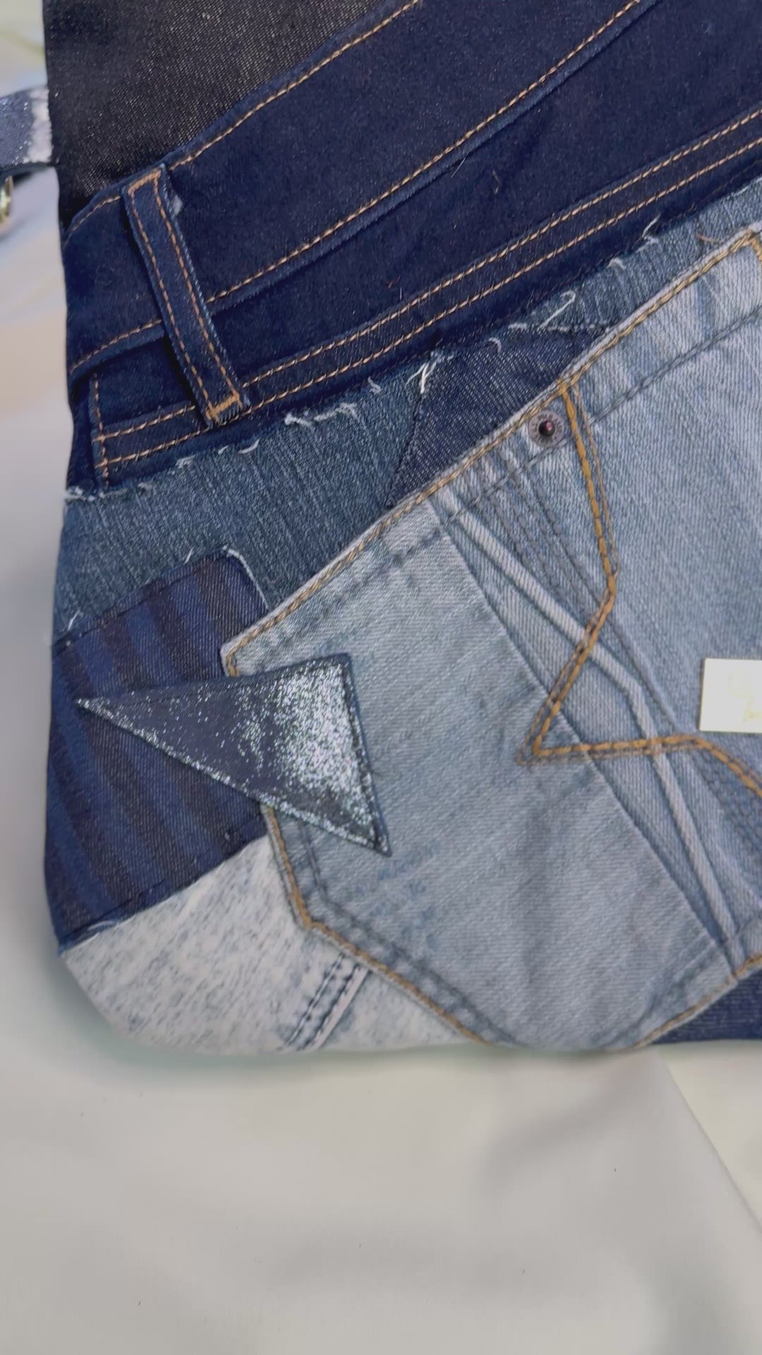 G'wan Flipper  Clutch | Denim Hodgepodge 01