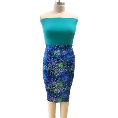 Tula Pencil Skirt | Floral Galaxy - G'wan by Charon